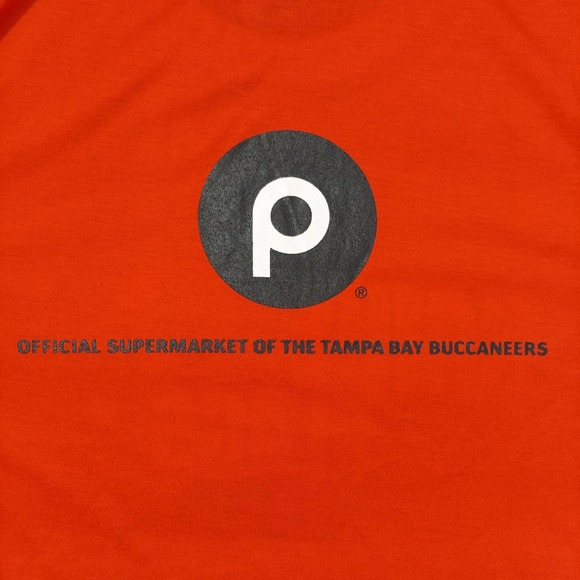 Tampa Bay Buccaneers Shirt Mens XL Publix Supermarket Raise The Flag SS Tee - Picture 4 of 7